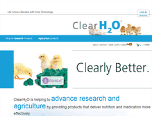 Tablet Screenshot of clearh2o.com